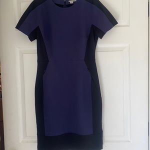 Blue and black Halogen dress zipper back size 6
